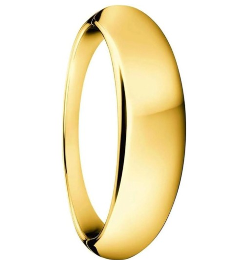 Calvin Klein Damen Armband Edelstahl Gold, Größe XS